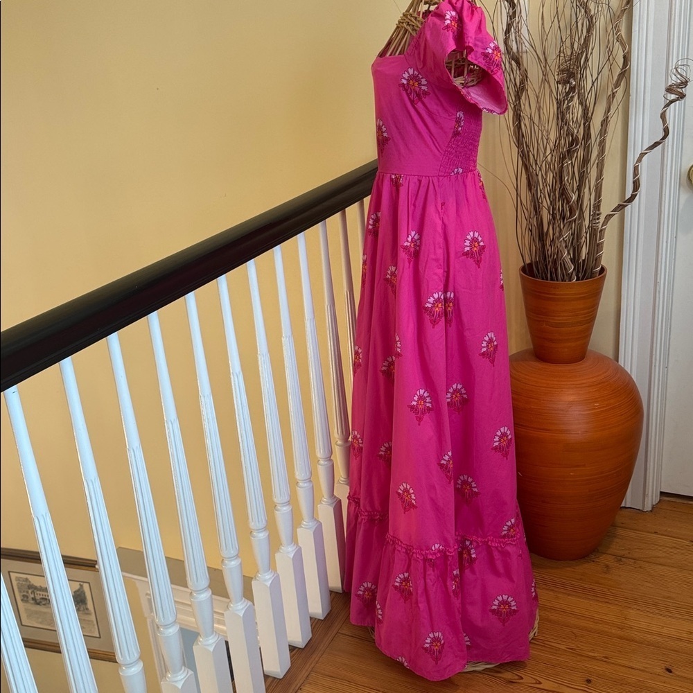 Sugarlips pink maxi dress with flowers - Picture 3 of 12